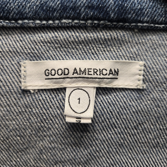 NWT GOOD AMERICAN DENIM JUMPSUIT Sz 1/ Small - Picture 9 of 16